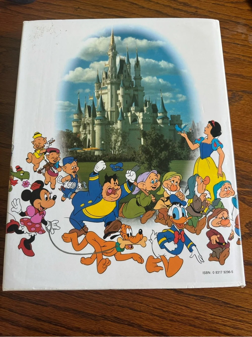 Vintage 1987 Walt Disney's World of Fantasy Hardcover Animation Mickey
